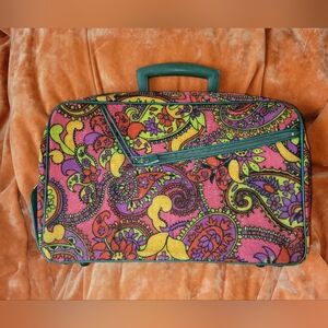 Pink and Green Paisley Travel Bag